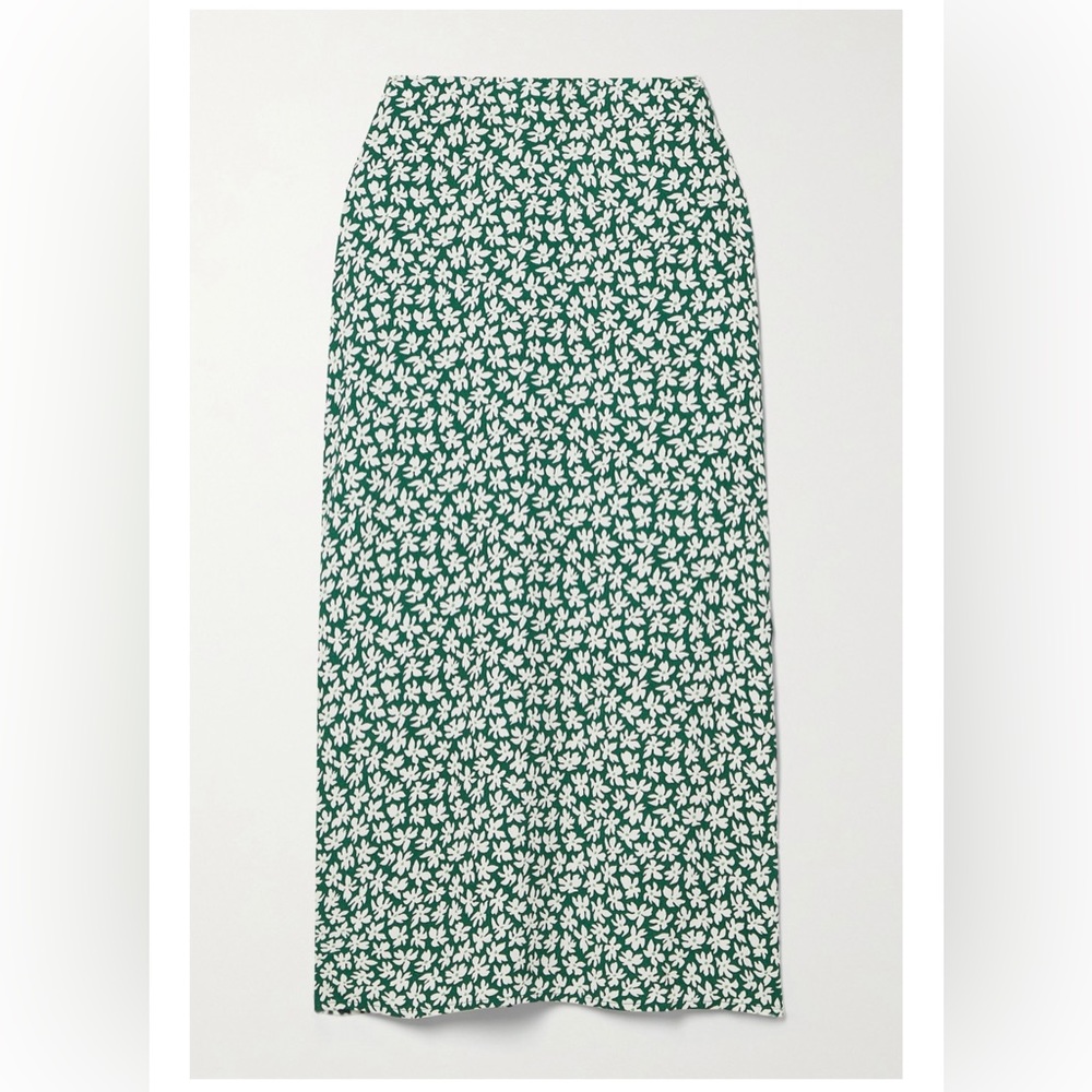 NWOT Reformation Phoebe floral print crepe midi skirt size 4